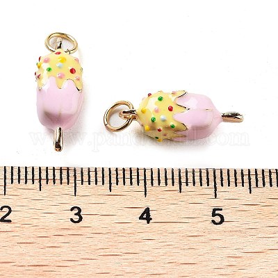 Настоящие позолоченные кулоны из латуни с эмалью 18k KK-M280-02B-G-1