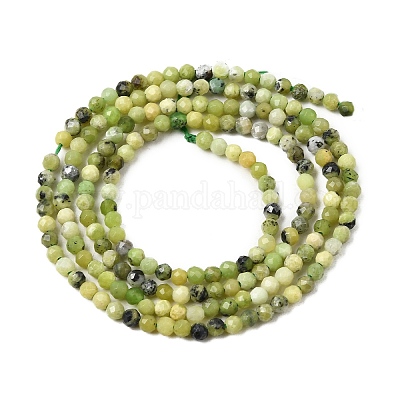 Natur Serpentin Perlen Stränge&nbsp;G-P603-C-2mm-06-1