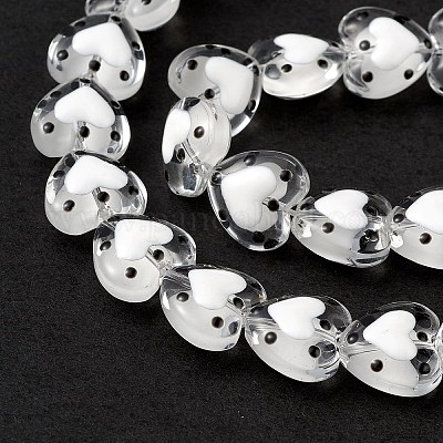 Прозрачные стеклянные бусины LAMP-F029-04I-1