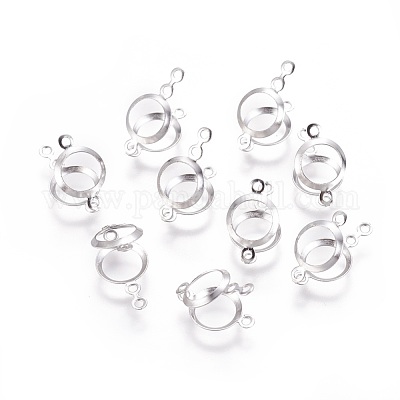 Подвеска-кабошон из хирургической нержавеющей стали 316 STAS-I118-03P-02-1