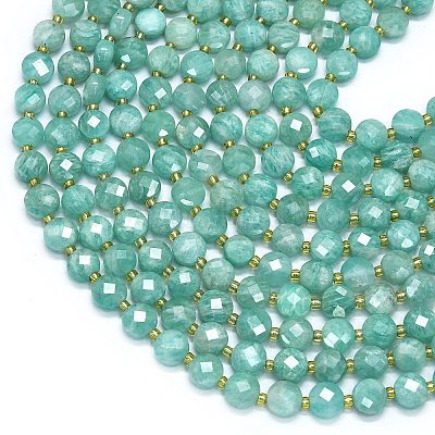 Природных амазонит бисер нитей G-K389-B42-01-1