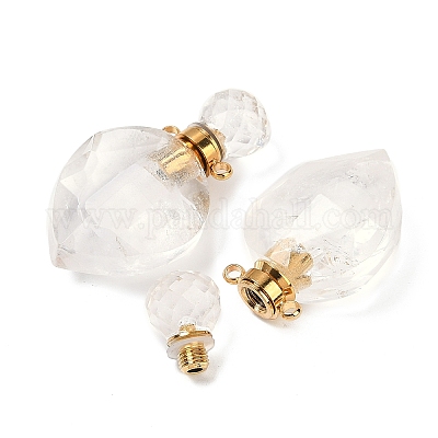 Подвески в форме капли из натурального кварцевого кристалла G-A225-02G-03-1