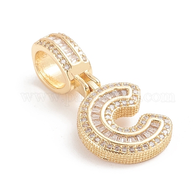 Латунные микро проложить кубического циркония подвески ZIRC-G165-13G-C-1