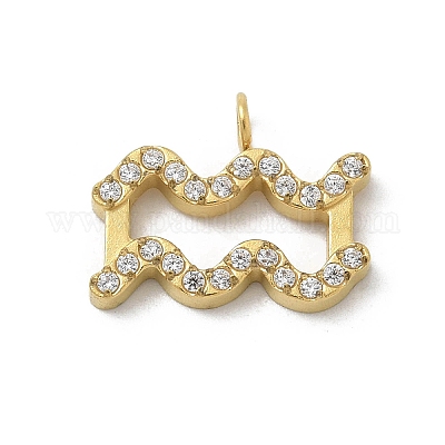 Ионное покрытие (ip) 304 нержавеющая сталь микропаве кубический цирконий подвески STAS-Z107-09G-01-1