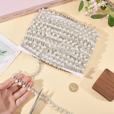 Железо горный хрусталь чашка цепи DIY-GL0005-71-1