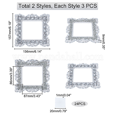 6шт 2-х стильная пластиковая рамка переключателя питания AJEW-PH0002-85-1