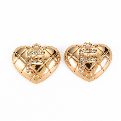 Латунные микропаве прозрачные подвески с фианитом KK-S360-144F-NF-1