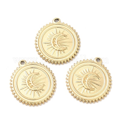 Ионное покрытие (ip) 316l хирургическая нержавеющая сталь подвеска со стразами STAS-D078-06G-1