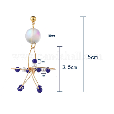 Свисающие серьги EJEW-JE03694-1