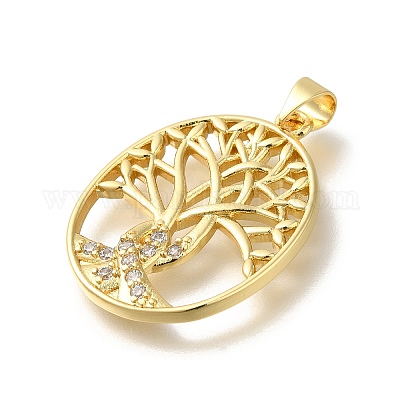 Реечное покрытие латунь с подвесками из кубического циркония KK-Z086-11G-02-1