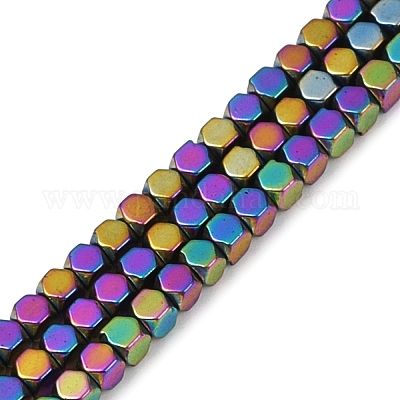 Гальванизировать немагнитных синтетический гематит бисер пряди G-I175-09I-1