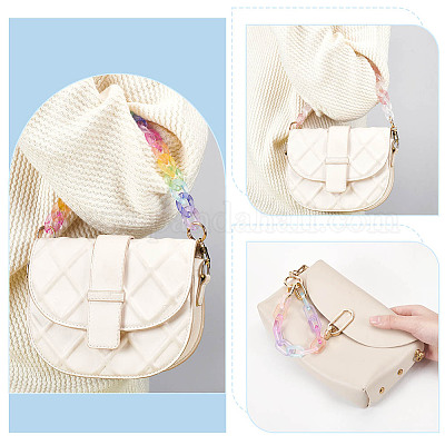 2 шт. прозрачные акриловые цепочки для сумок&nbsp;AJEW-WR0001-88-1