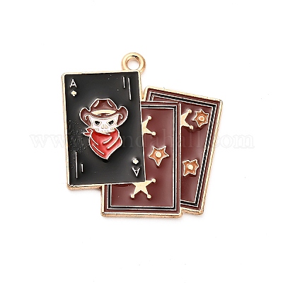 Подвески из сплава и эмали в стиле вестерн-ковбоев FIND-V001-04G-09-1