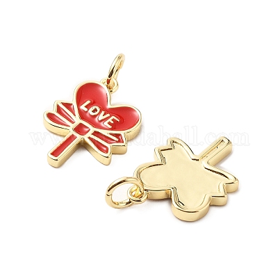 Латунь эмаль подвески KK-L237-025G-02-1