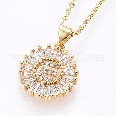 Ожерелья с подвесками из нержавеющей стали 304 NJEW-H486-30G-E-1