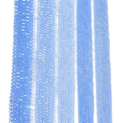 Стеклянные бусины с гальваническим покрытием  EGLA-A044-J4mm-A03-1