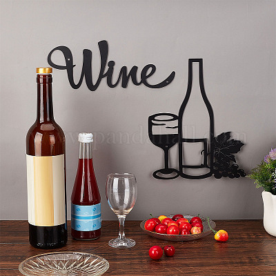 Hanging wine wall decor hot sale