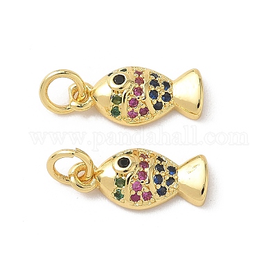 Латунные микро проложить кубического циркония подвески KK-D502-26L-G-1