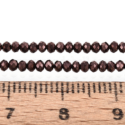 Стеклянные бусины с гальваническим покрытием  X-EGLA-F149-FP-08-1