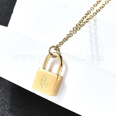 Ожерелья с подвесками из нержавеющей стали 304 Rolo NJEW-S444-01G-07-1