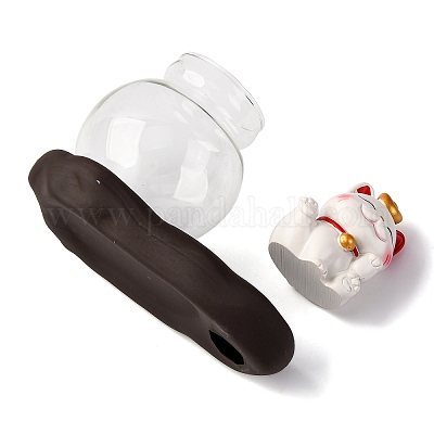 Украшения для выставки в виде кошек и золотых рыбок из смолы PW-WG9CA52-07-1