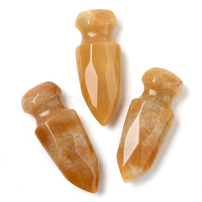 Натуральный топаз нефрит меч модель украшения DJEW-C019-02L-1