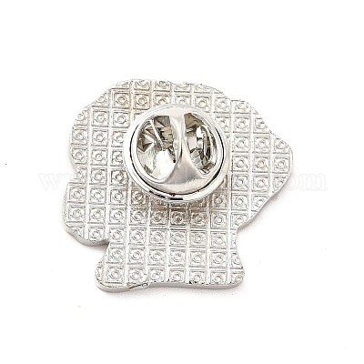 Эмалированная булавка с латунными защелками-бабочками JEWB-A006-04A-1