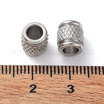 Европейские бусины из нержавеющей стали 303 STAS-Q302-20A-P-1