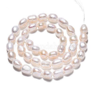 Нити из натурального культивированного пресноводного жемчуга PEAR-N014-07H-1