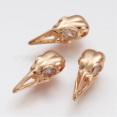 Латунные микро проложить класса AAA кубического циркония бусы ZIRC-P043-05G-NR-1