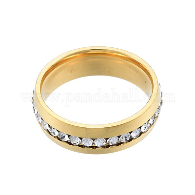 Кольцо на палец с кристаллами и стразами RJEW-N043-11LG-1