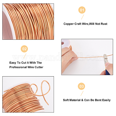Copper Wire for Jewelry Making Metal Craft Wire for Crafts Tarnish  Resistant Beading Jewelry Wire Jewelry Wrapping Bare - AliExpress