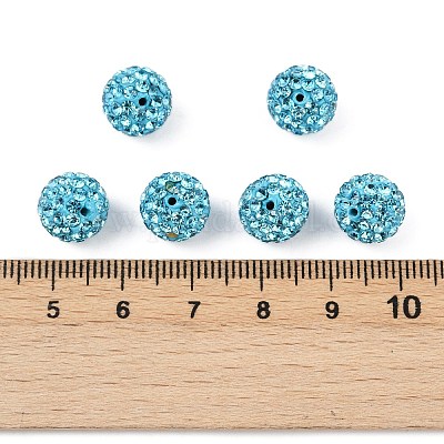 Бусины со стразами&nbsp;RB-H258-HD10mm-202-1