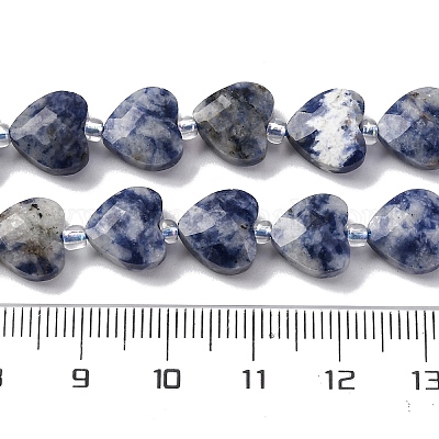 Натуральное синее пятно нитки из бисера яшмы&nbsp;G-P570-E19-01-1