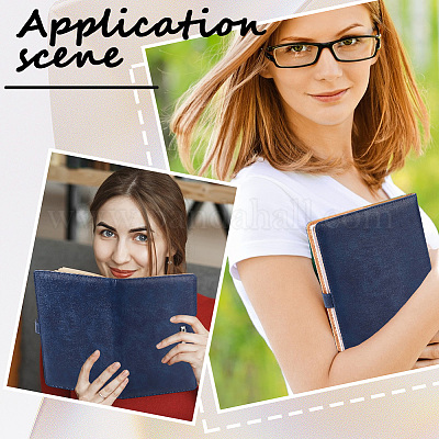 Прямоугольные обложки для блокнотов из искусственной кожи AJEW-WH20019-55C-1