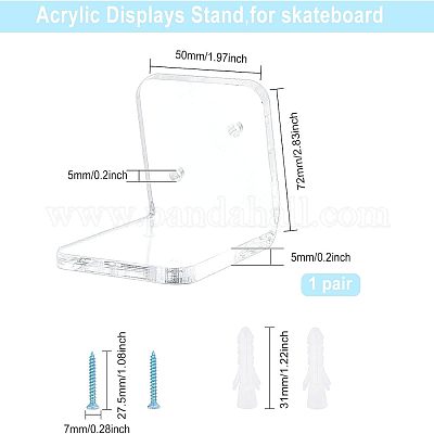 Акриловая подставка для гитарных дисплеев ODIS-WH0020-08-1