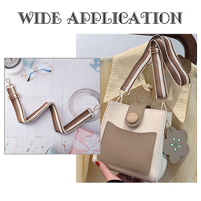 Shop SUPERFINDINGS 1pc 5cm Wide Shoulder Straps 72-128cm Adjustable Canvas  Bag Handles Brown-Tan Stripes Cotton Fabric Bag Strap Replacement Bag Belt  for Cross-Body Canvas Bag Handbag for Jewelry Making - PandaHall Selected