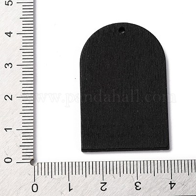 Деревянные подвески с односторонним принтом WOOD-B009-01A-1