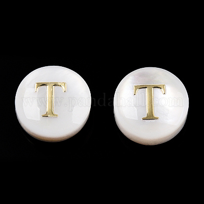 Бусины из натуральных пресноводных ракушек SHEL-N036-01T-1