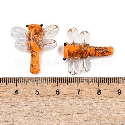 Прозрачные бусины лэмпворк FOIL-I017-01-1