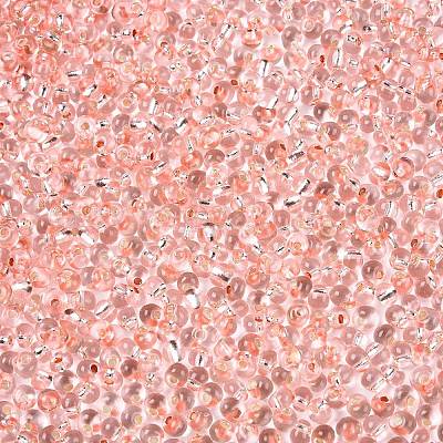 6/0 прозрачная стеклянная бахрома с краской для выпечки SEED-N006-06E-1