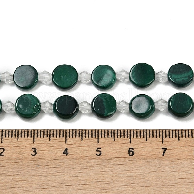 Природного малахита бисер нитей G-L630-E01-8mm-1