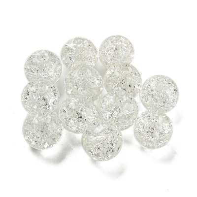 Прозрачные стеклянные бусины с кракелем GLAA-L046-01A-22-1