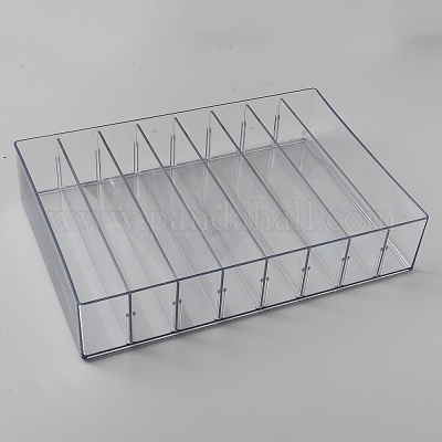 Прозрачный пластиковый ящик для хранения на 8 слот CON-WH0092-41-1