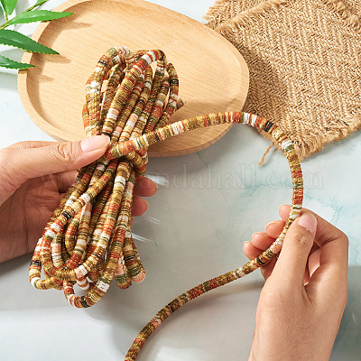 5 м шнур с эластичной обмоткой в этническом стиле&nbsp;OCOR-TA0002-44C-1