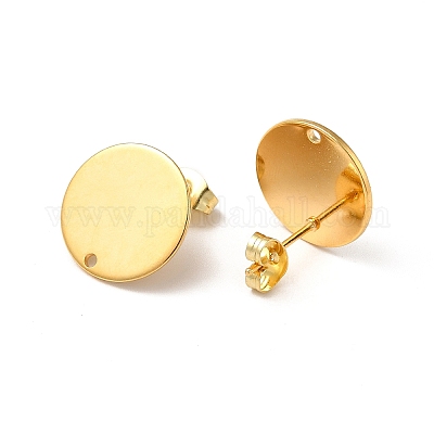 201 фурнитура для сережек-гвоздиков из нержавеющей стали STAS-D244-25G-C-1