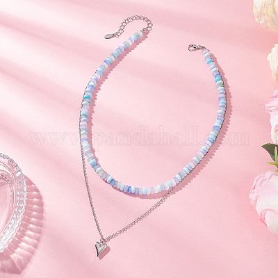 Подвеска в форме сердца из сплава NJEW-JN05529-02-1