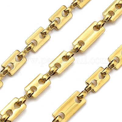 Ионное покрытие (ip) прямоугольные звенья цепи из нержавеющей стали 304 CHS-G039-09G-1