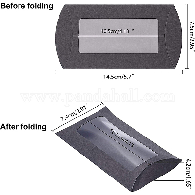 Крафт-бумага подушка коробка конфет CON-BC0006-16A-01-1