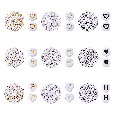 Непрозрачные белые акриловые бусины MACR-CD0001-02-1